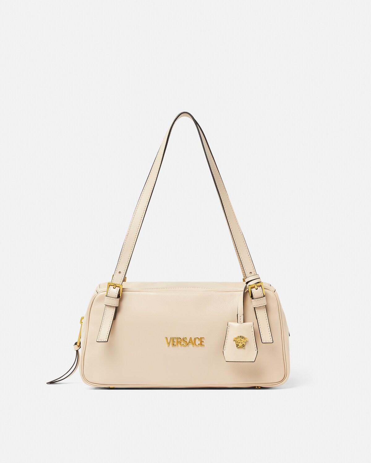 Versace Tag Large Nappa Bowling Bag