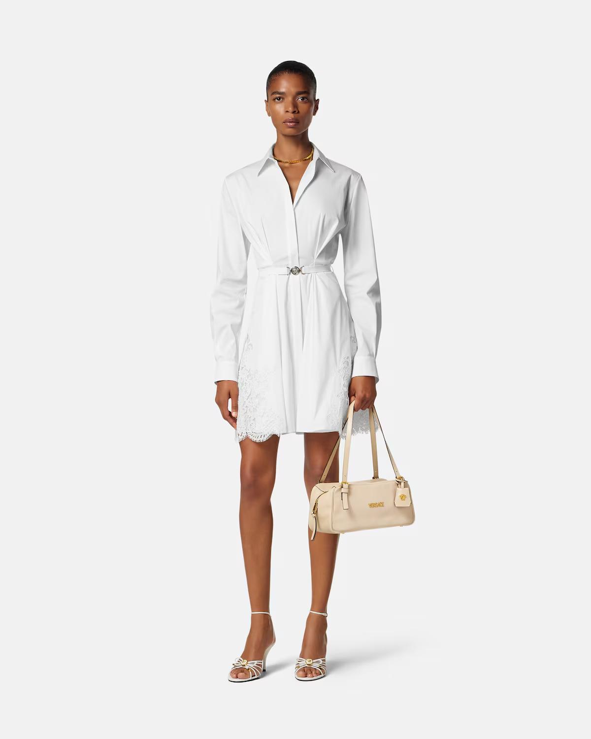 Versace Tag Large Nappa Bowling Bag - Image 4