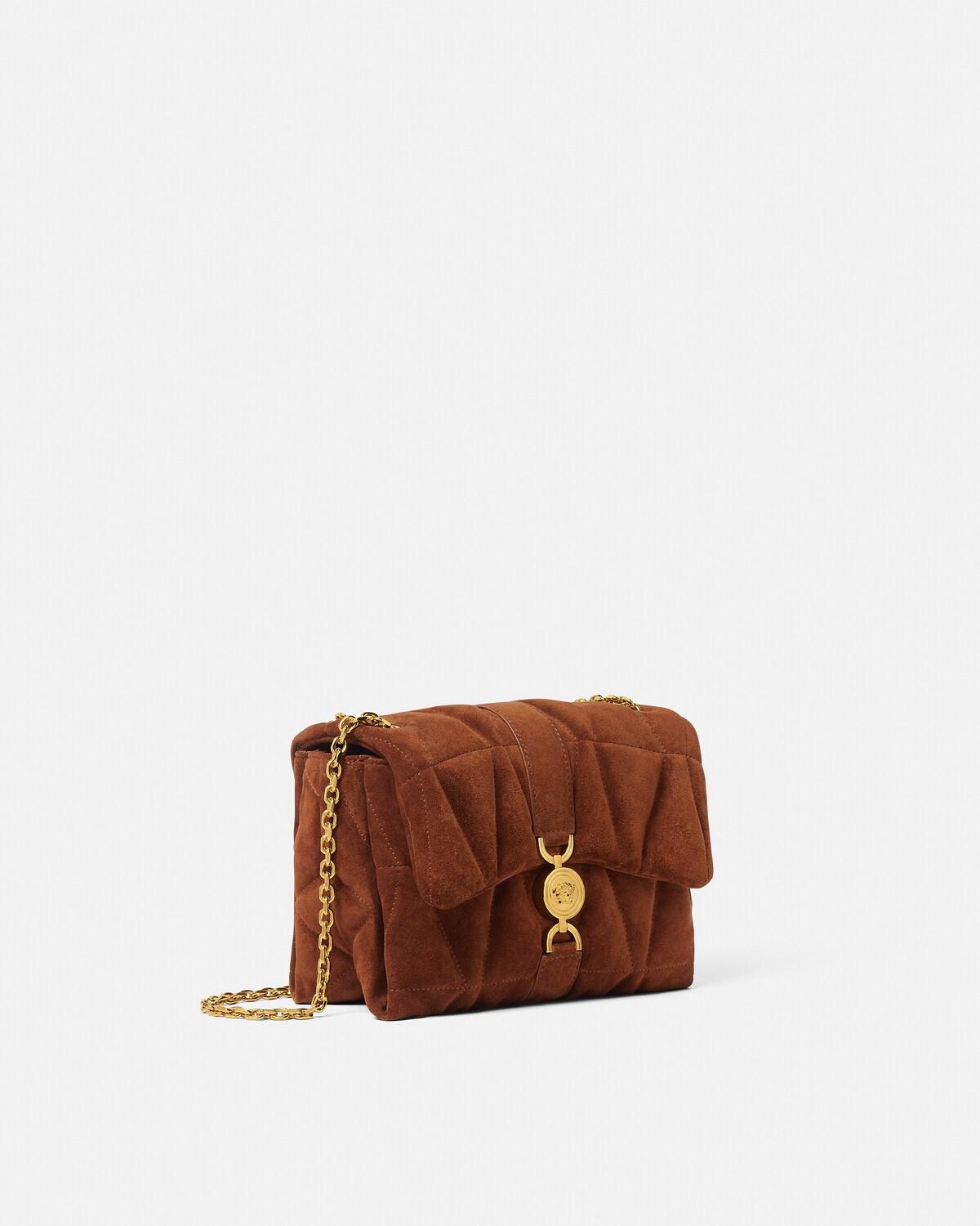 Kleio Quilted Suede Shoulder Bag - Image 2