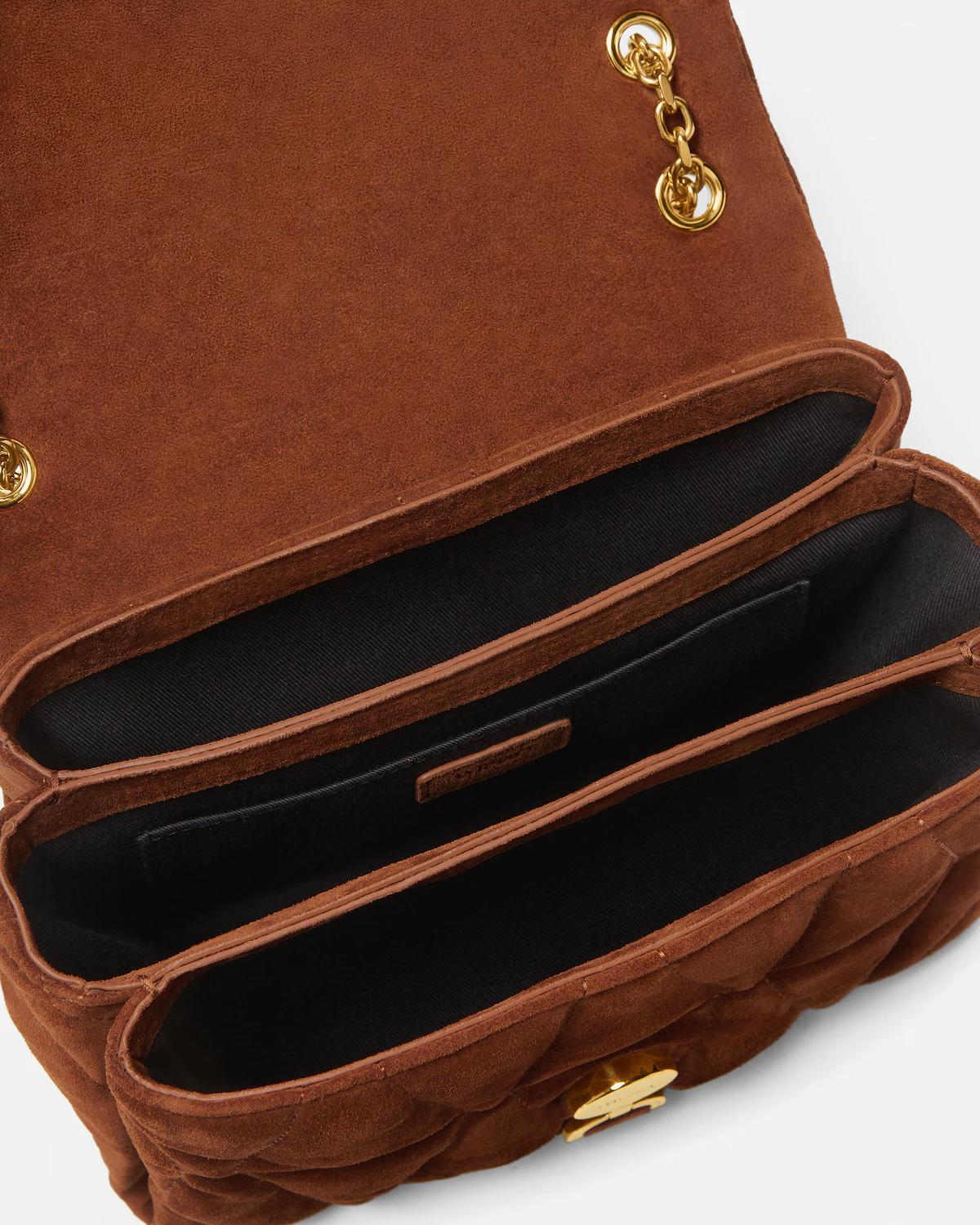 Kleio Quilted Suede Shoulder Bag - Image 5
