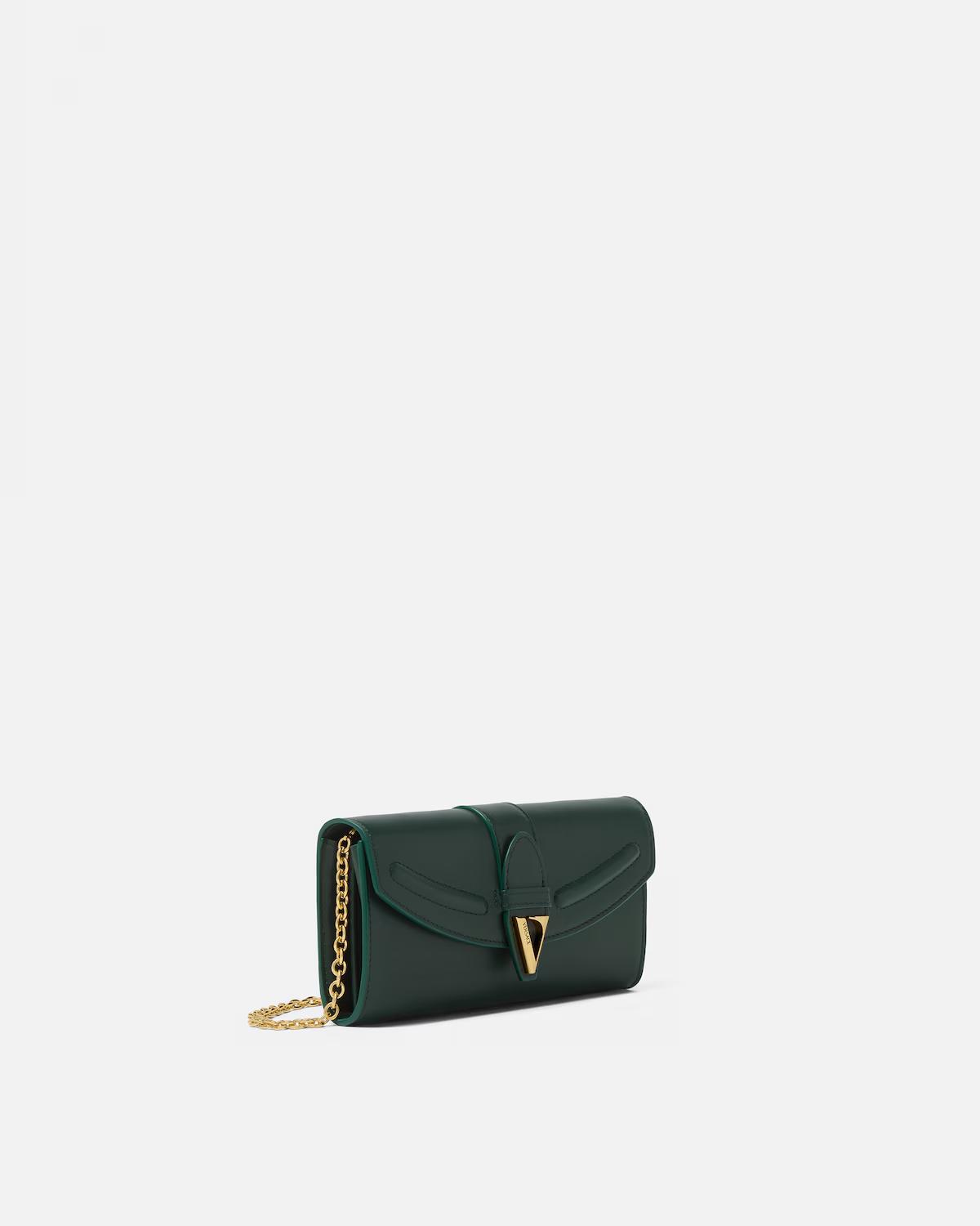 V Leather Wallet On Chain - Image 2