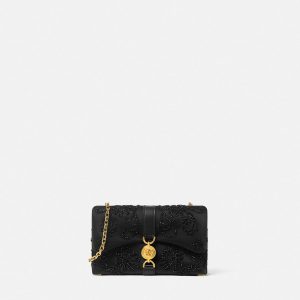 Kleio Embroidered Satin Mini Bag