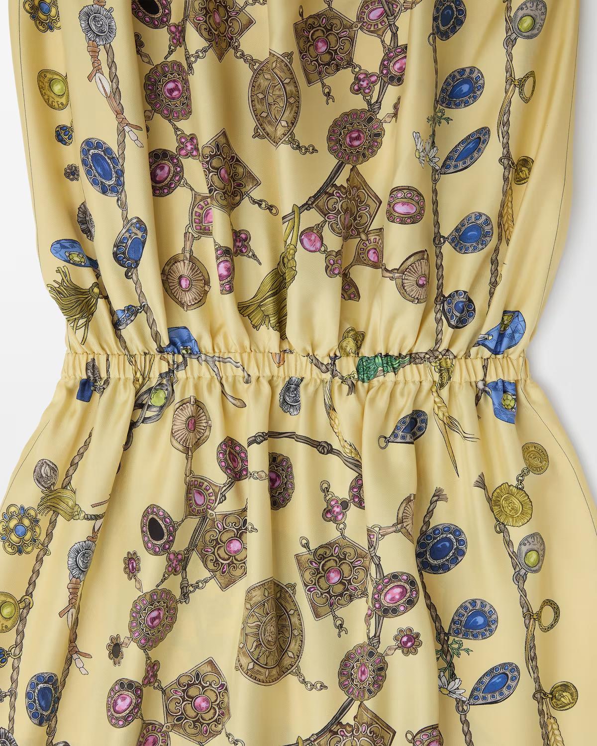 Printed Silk Twill Midi Dress - Image 4