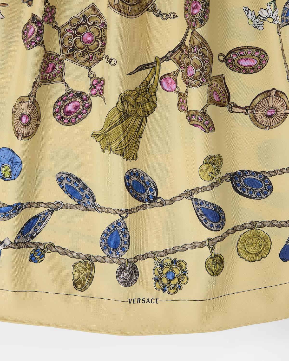 Printed Silk Twill Midi Dress - Image 5