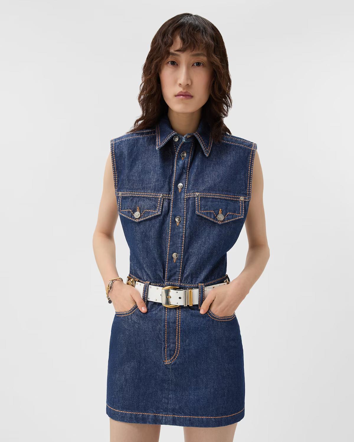 Denim Mini Dress - Image 2