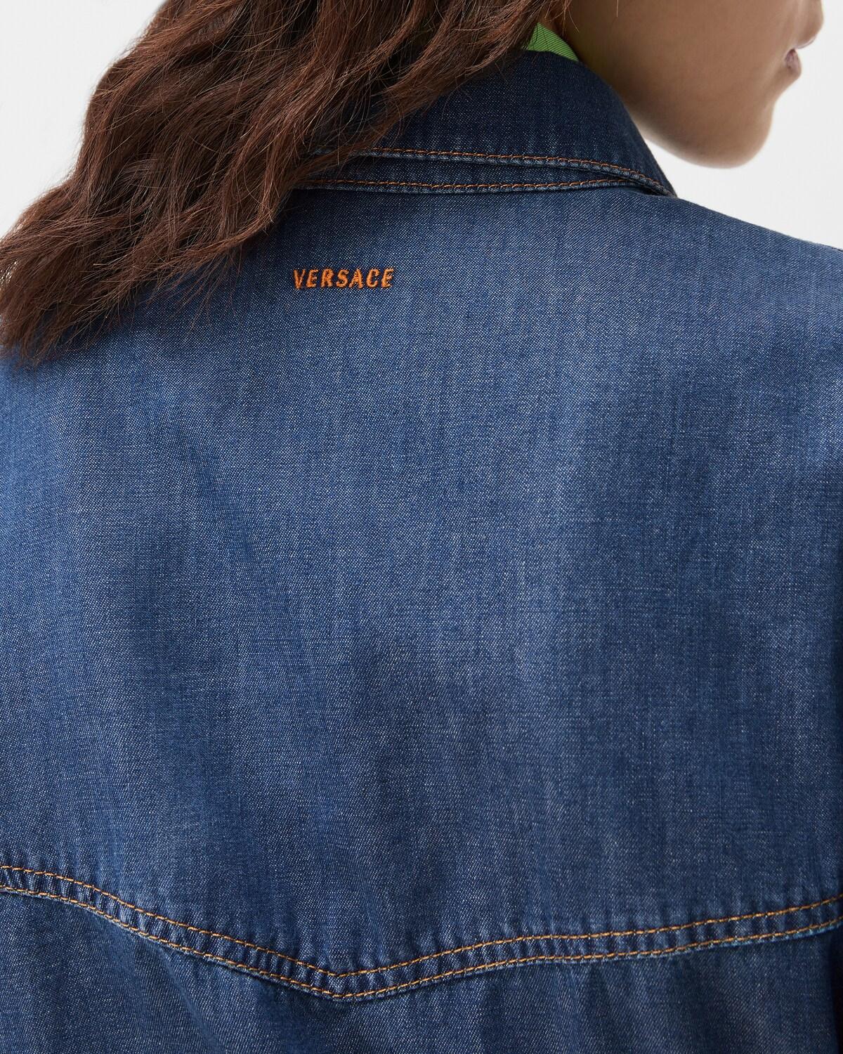 Chambray Denim Mini Dress - Image 5