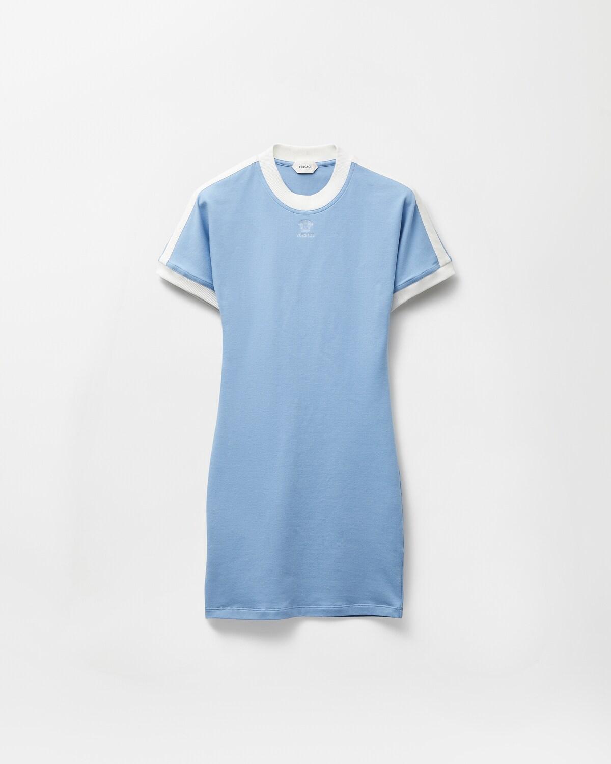 Embroidered Logo Stretch-Cotton Jersey Mini Dress