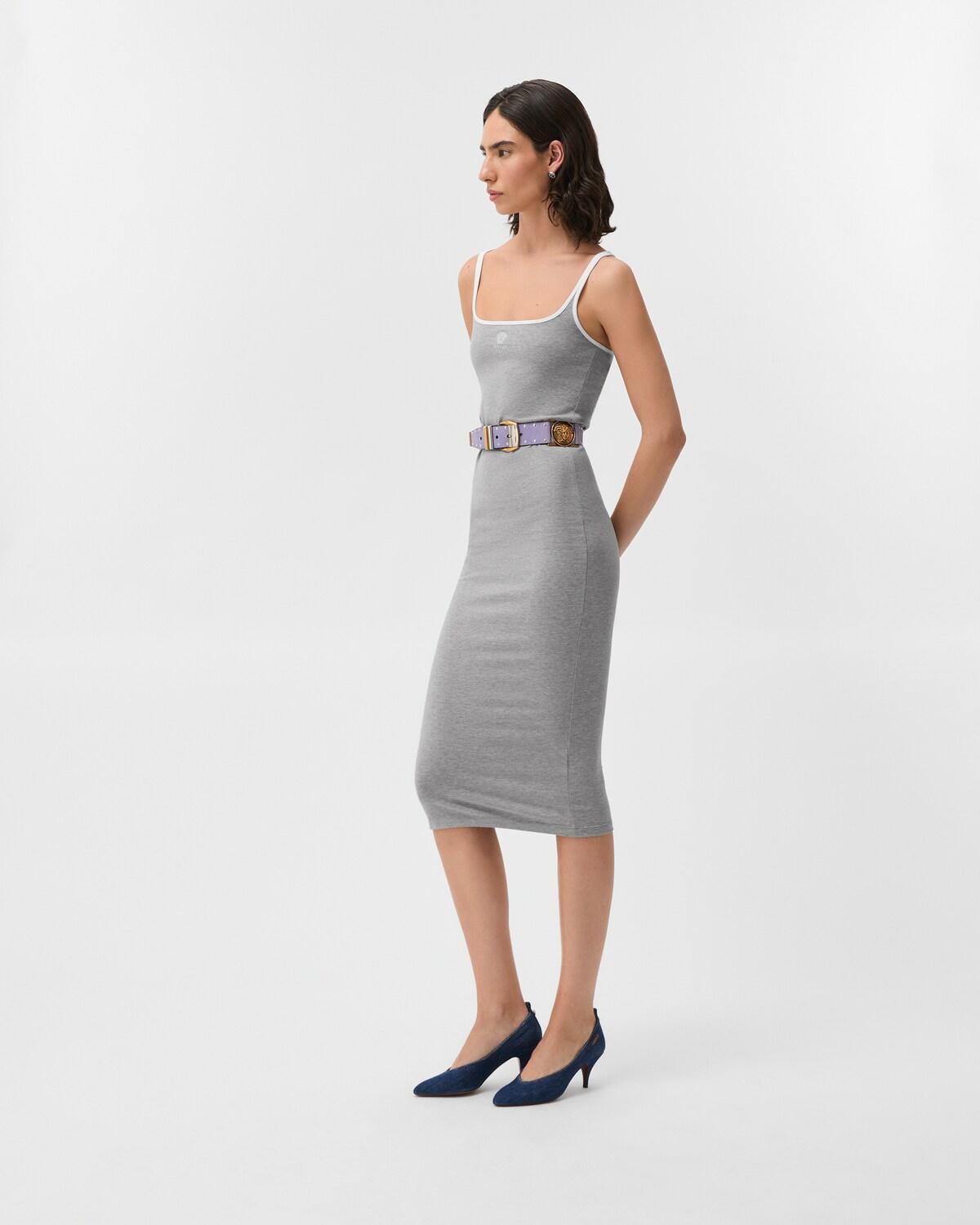 Embroidered Logo Stretch-Cotton Jersey Midi Dress - Image 4