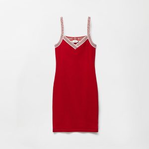 Jacquard Stretch Cotton-Jersey Mini Dress