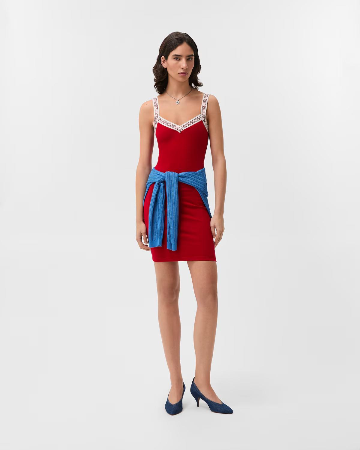 Jacquard Stretch Cotton-Jersey Mini Dress - Image 2