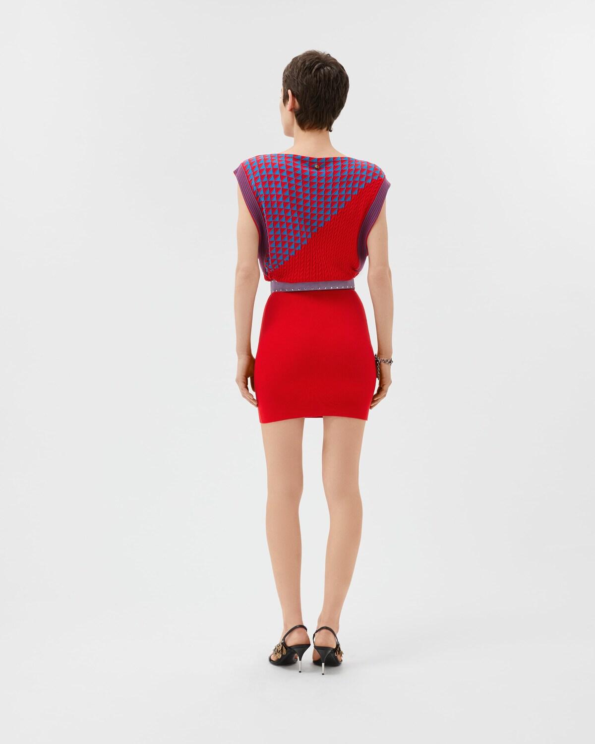 Cotton Knit Mini Dress - Image 3