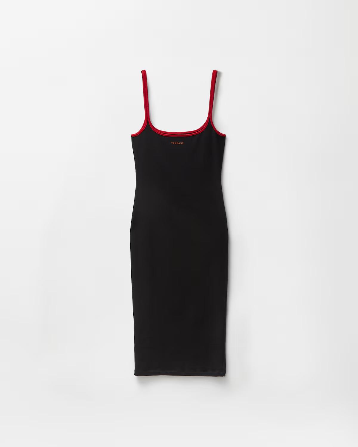 Embroidered Stretch Cotton-Jersey Midi Dress