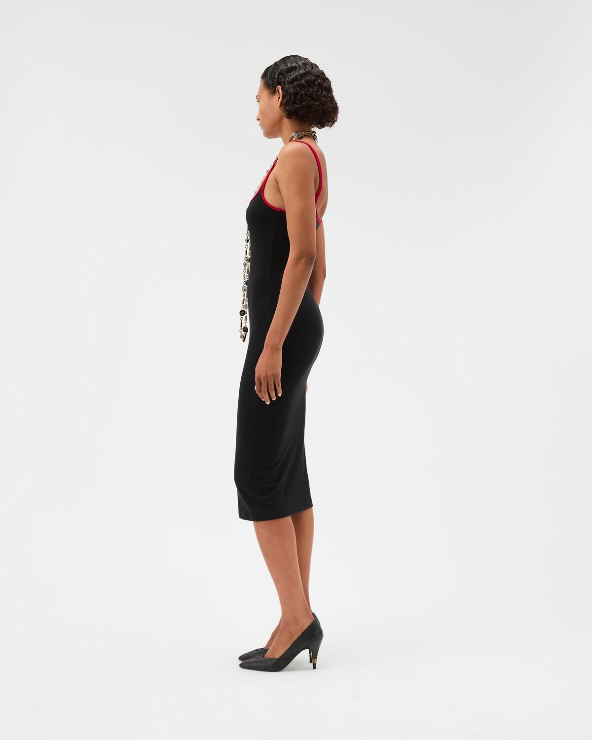Embroidered Stretch Cotton-Jersey Midi Dress - Image 3