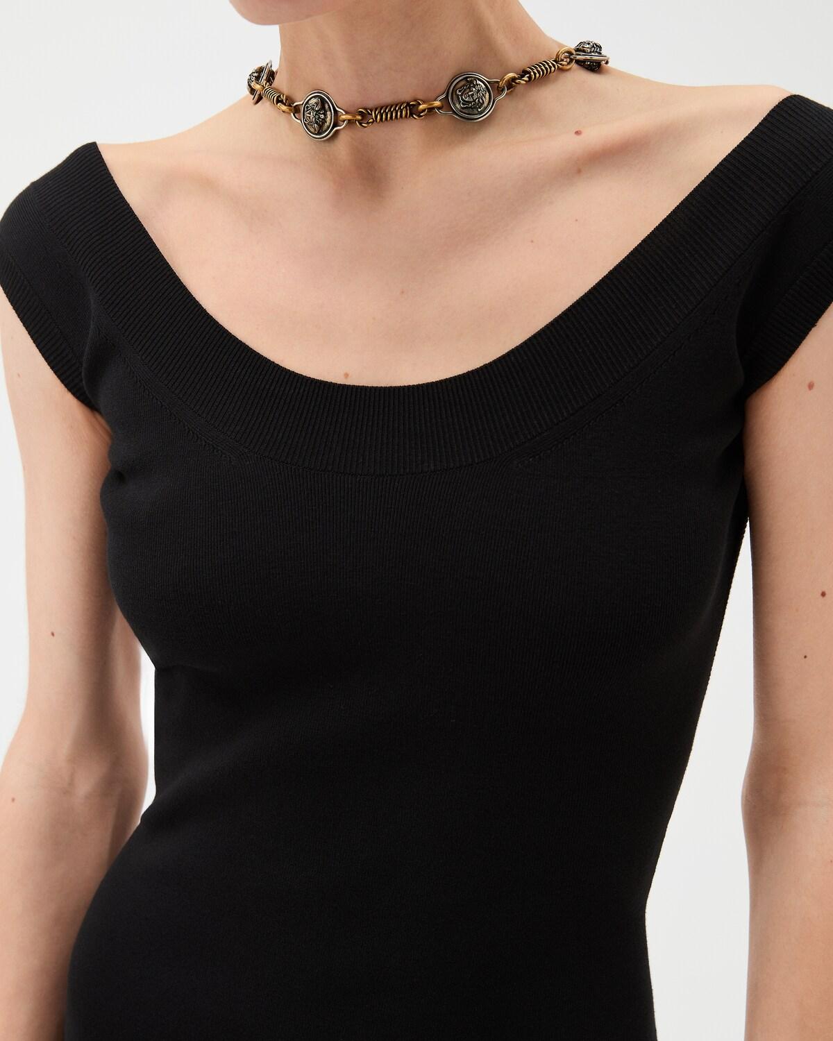 Cotton Ribbed Knit Midi Dress - Image 5