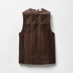 Leather Patchwork Mini Dress