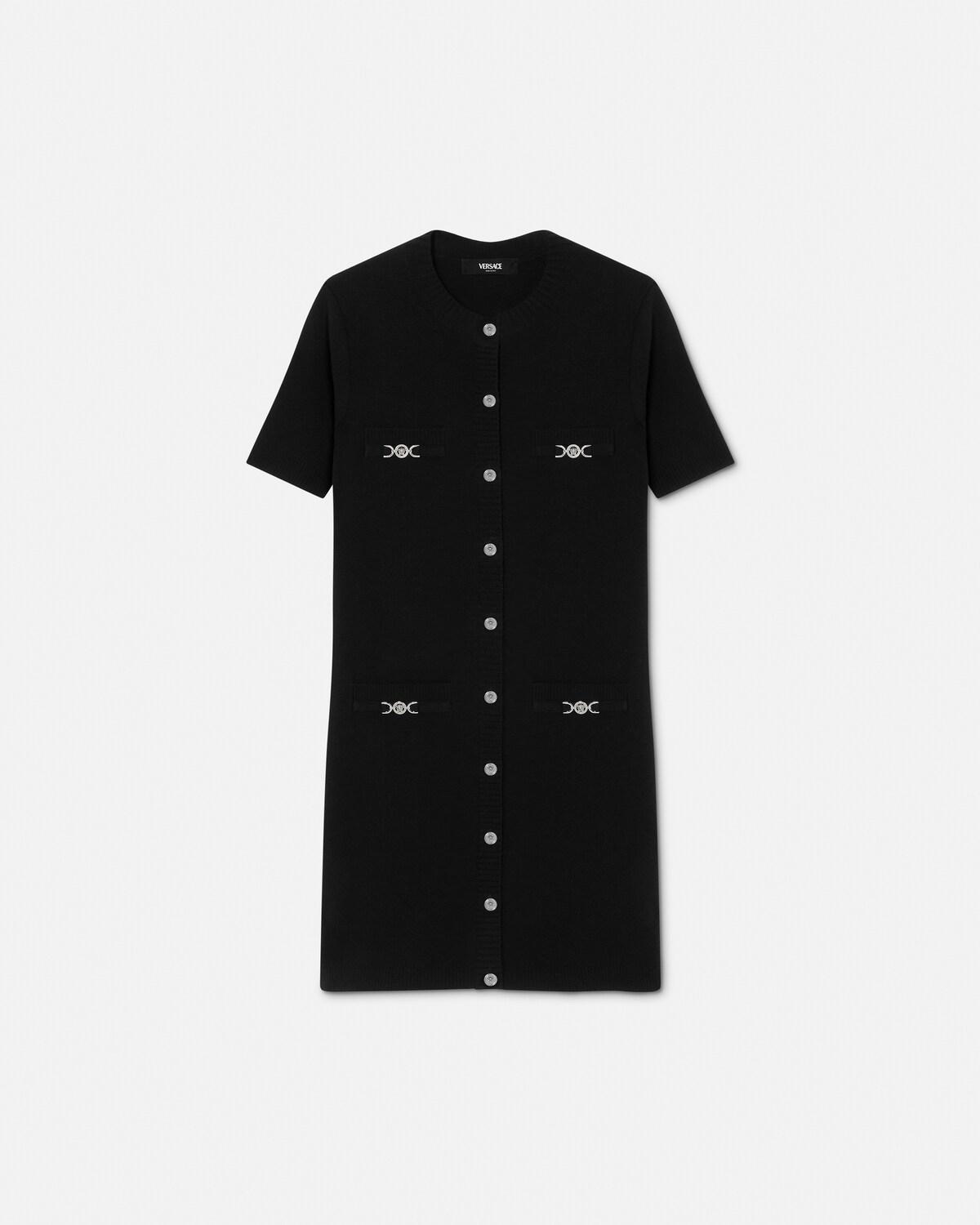 Wool-Cashmere Knit Shirt Dress