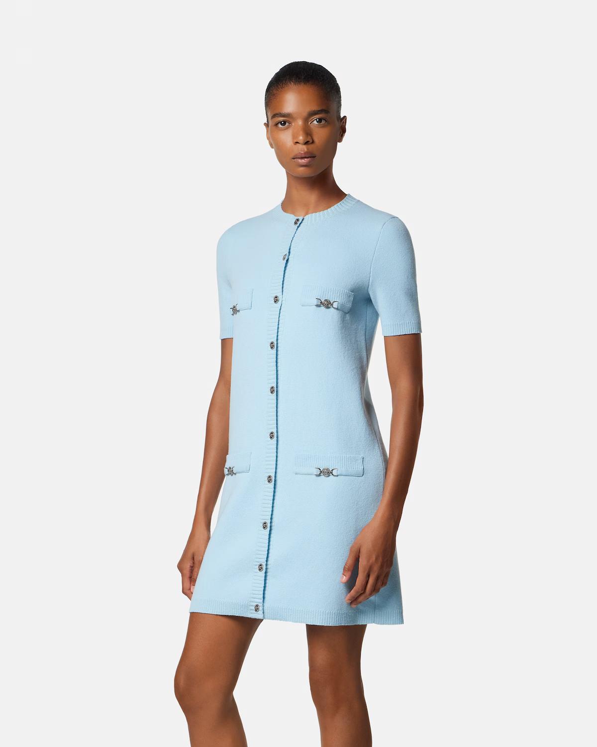 Wool-Cashmere Knit Shirt Dress - Image 4