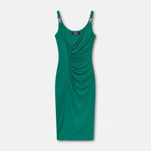 Viscose-Jersey Midi Dress