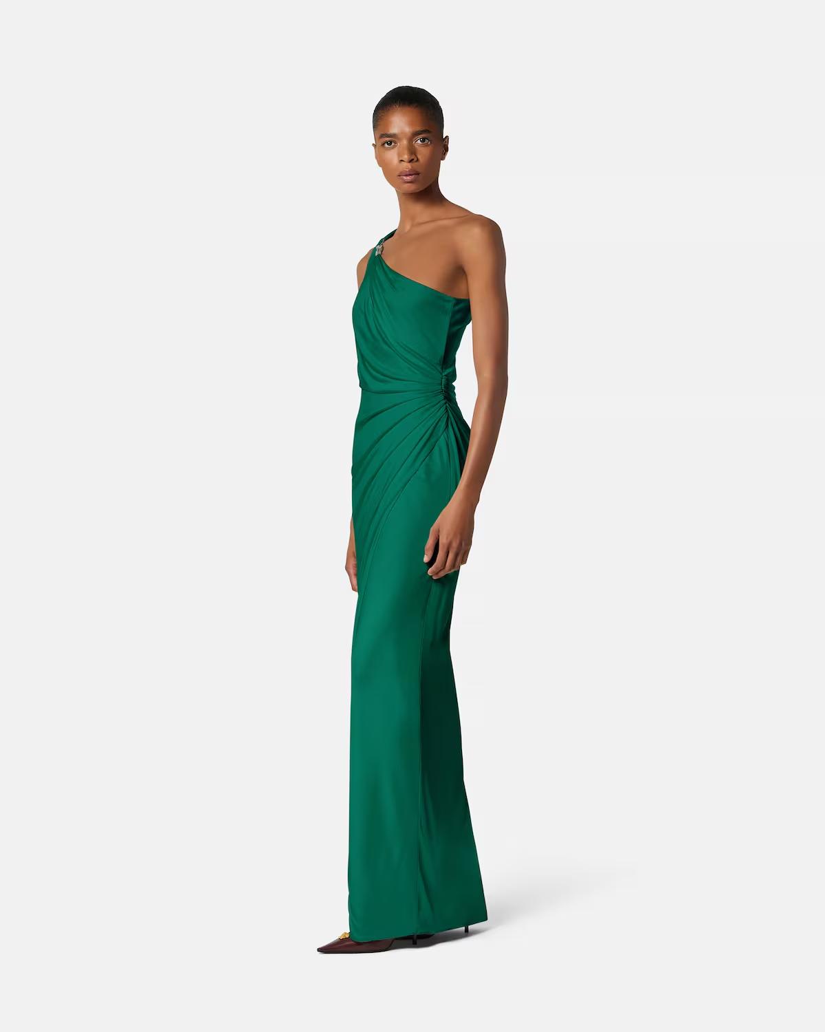 Viscose-Jersey Draped Gown - Image 4