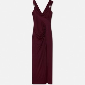 Viscose-Jersey Draped Gown
