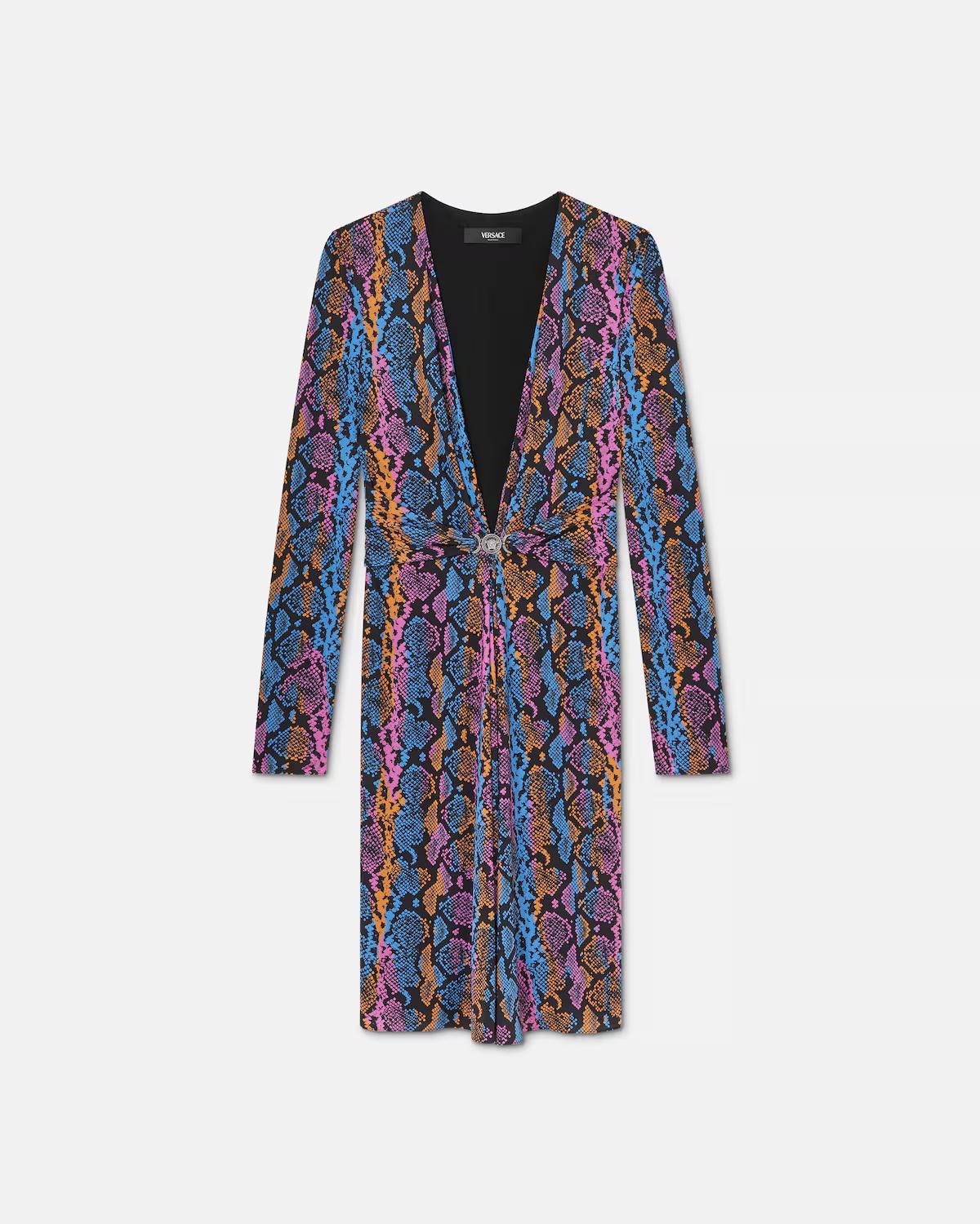 Printed Viscose-Jersey Midi Dress