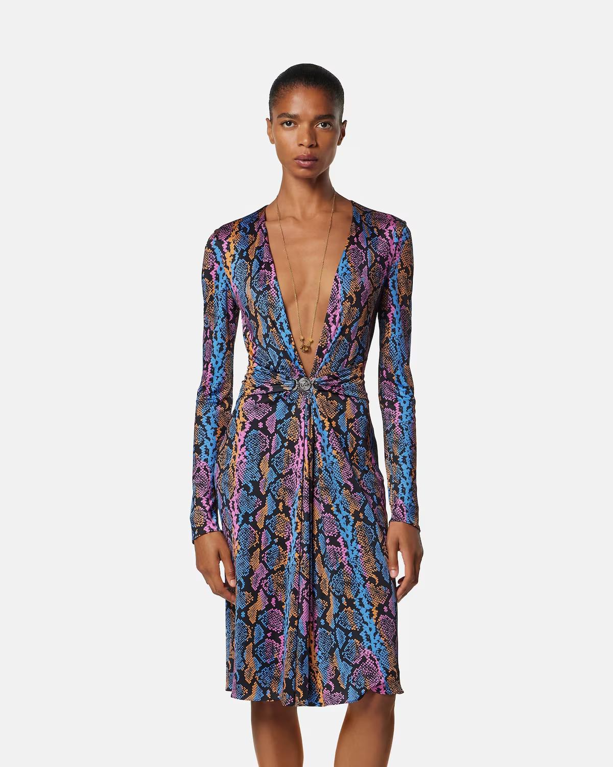 Printed Viscose-Jersey Midi Dress - Image 4