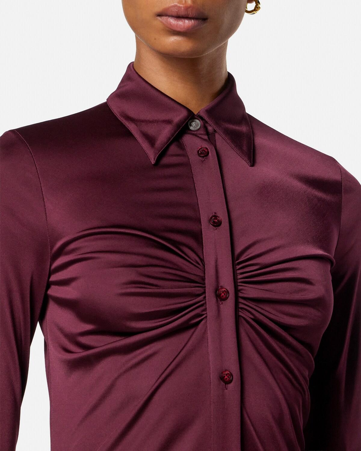 Viscose-Jersey Midi Shirt Dress - Image 3