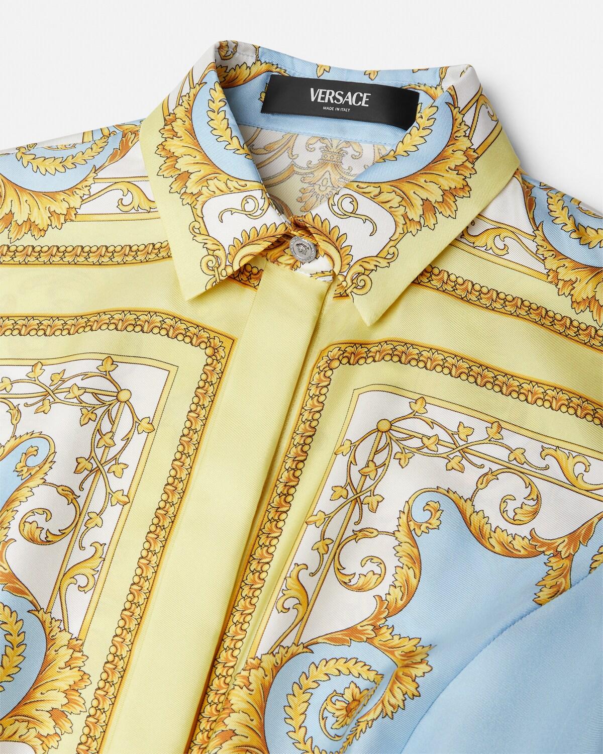 Printed Silk Twill Mini Shirt Dress - Image 2