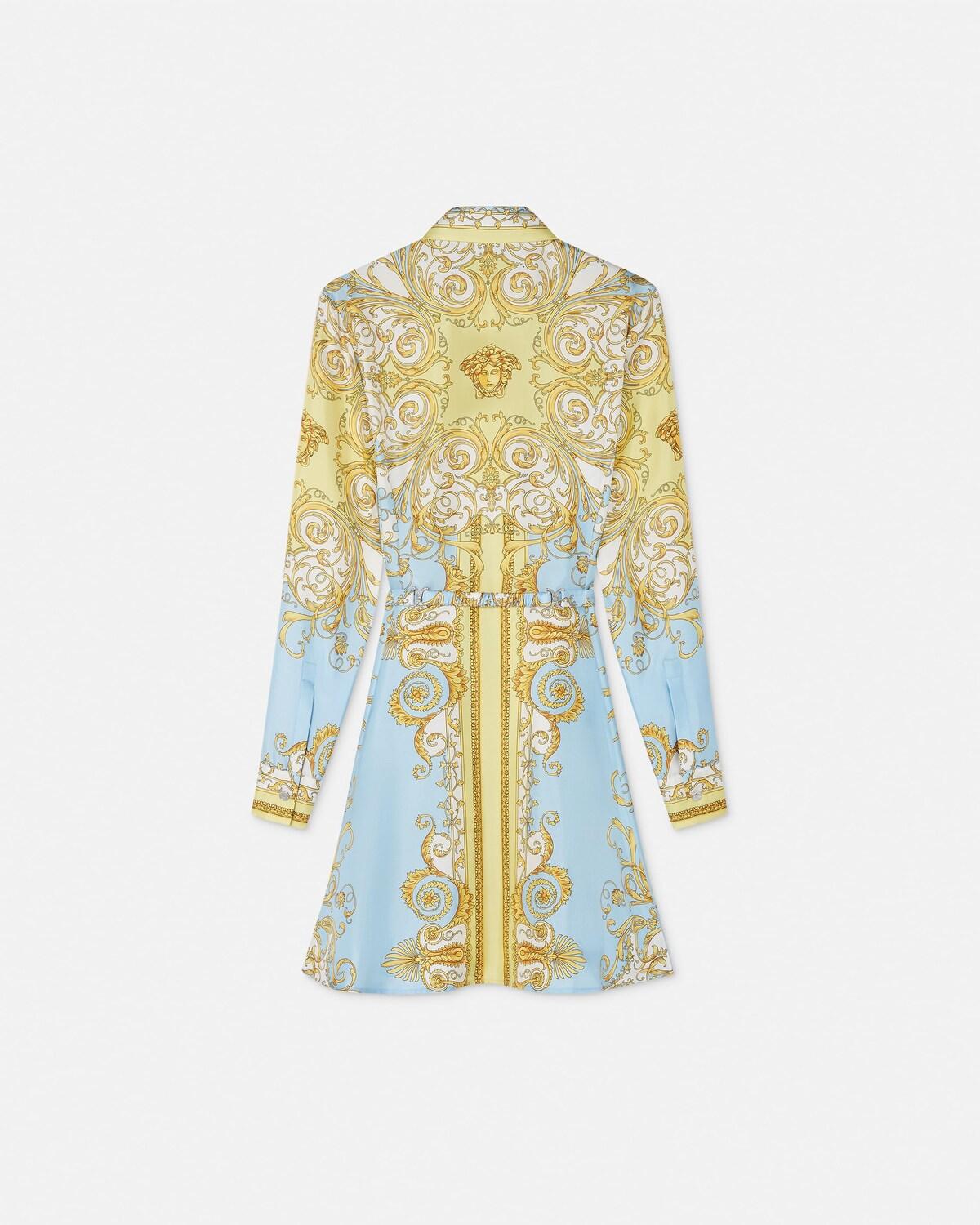 Printed Silk Twill Mini Shirt Dress - Image 3
