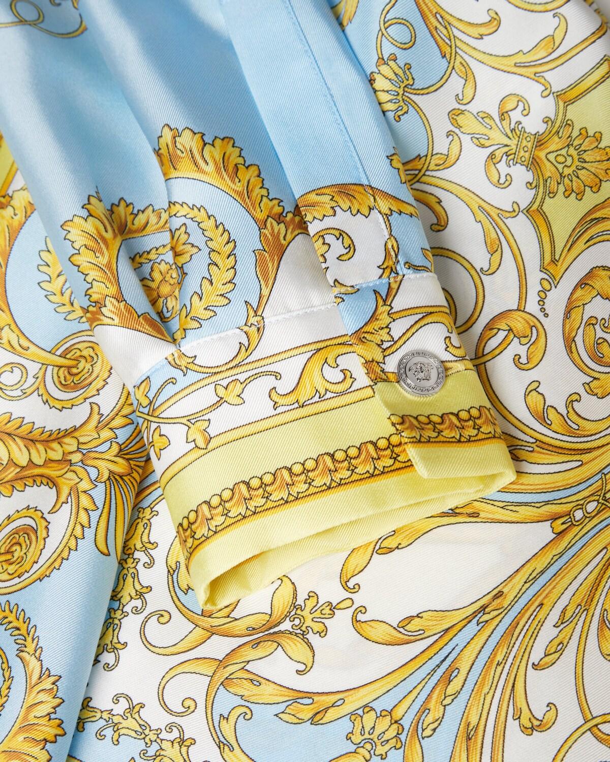 Printed Silk Twill Mini Shirt Dress - Image 5