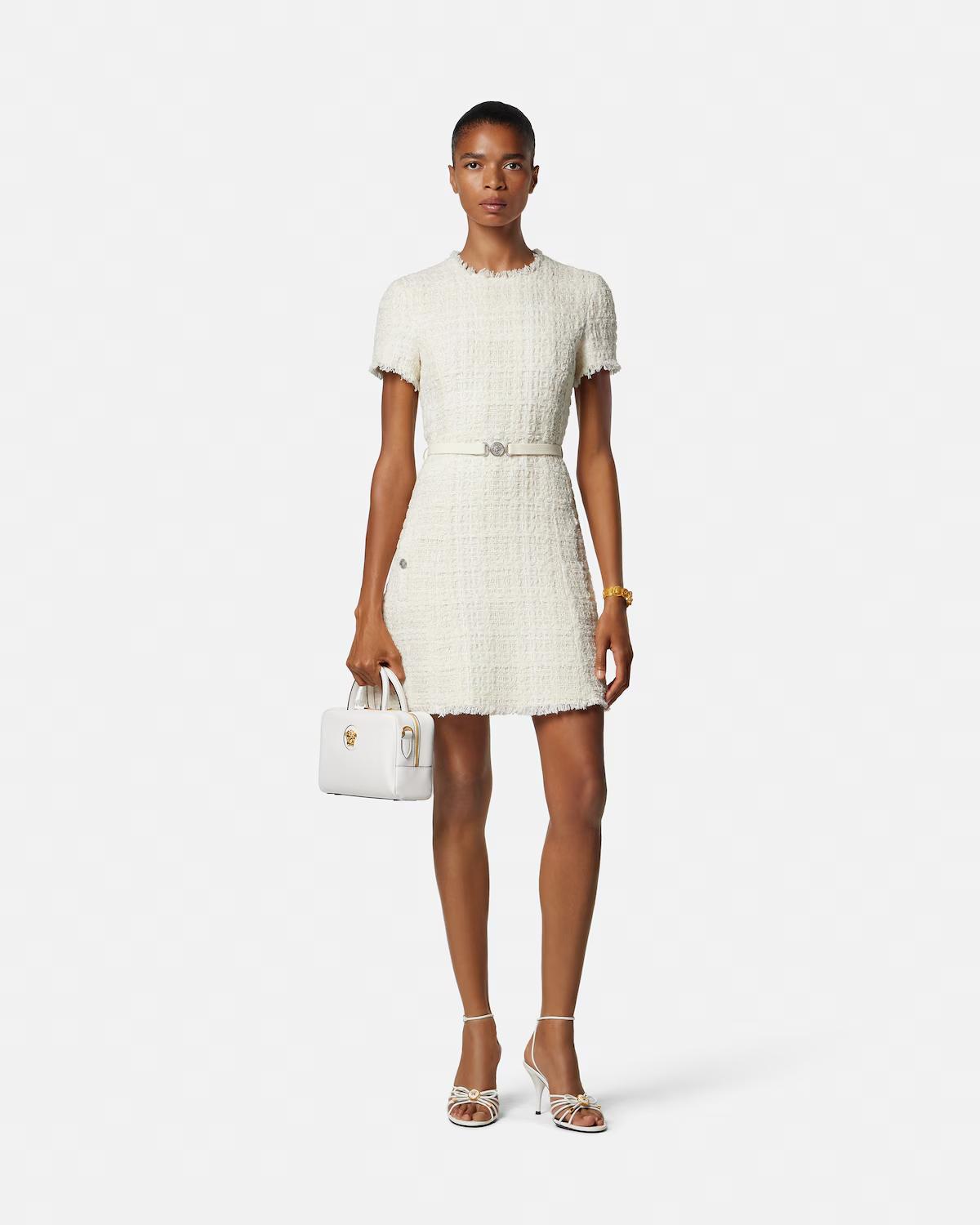 Tweed Cotton Mini Dress - Image 2