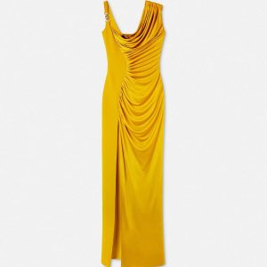 Viscose Liquid Jersey Draped Gown