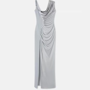 Viscose Liquid Jersey Draped Gown
