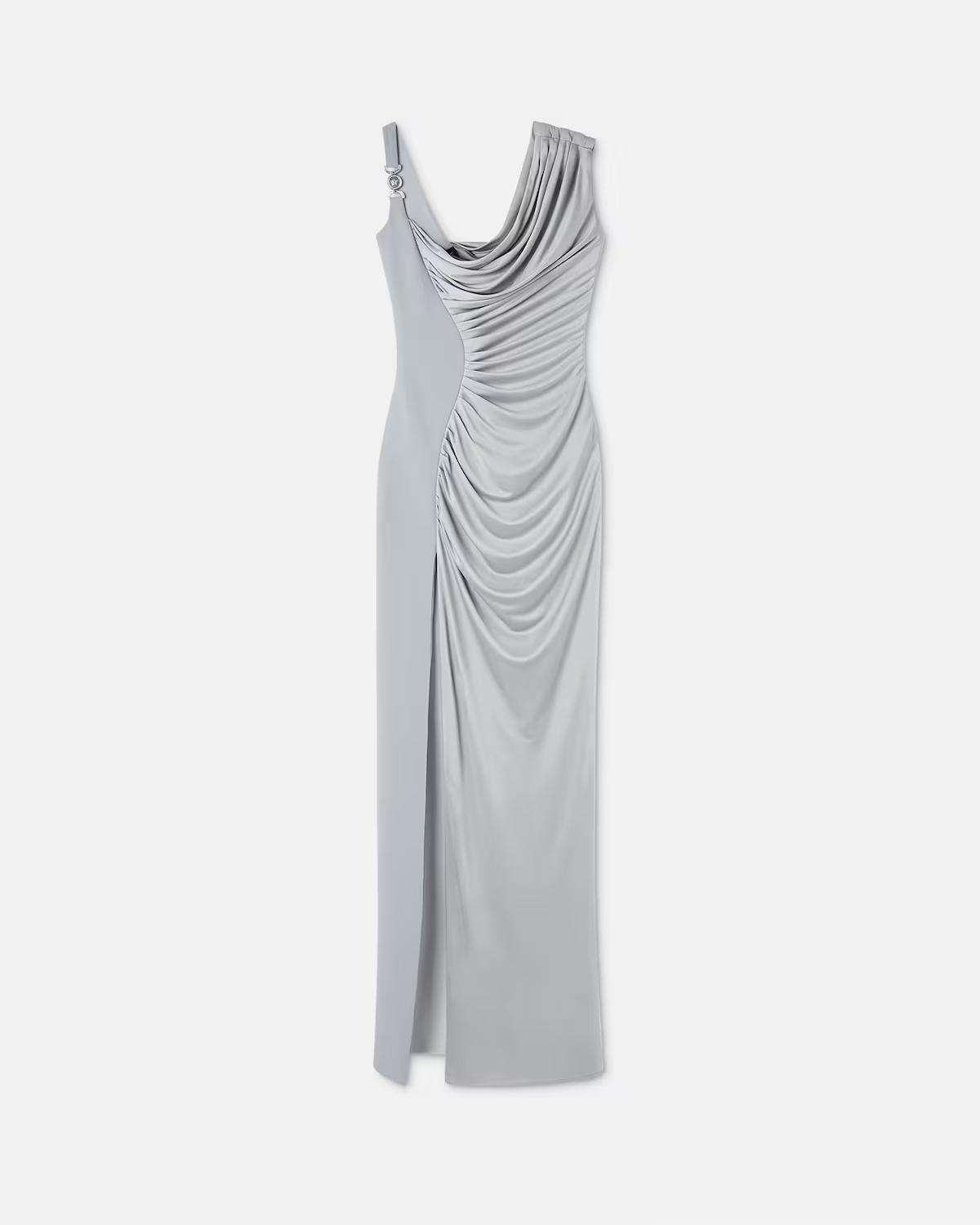 Viscose Liquid Jersey Draped Gown