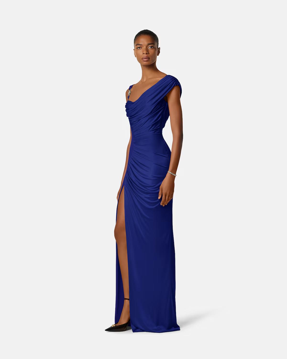 Viscose Liquid Jersey Draped Gown - Image 4