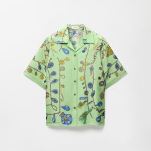 Printed Silk Twill Shirt