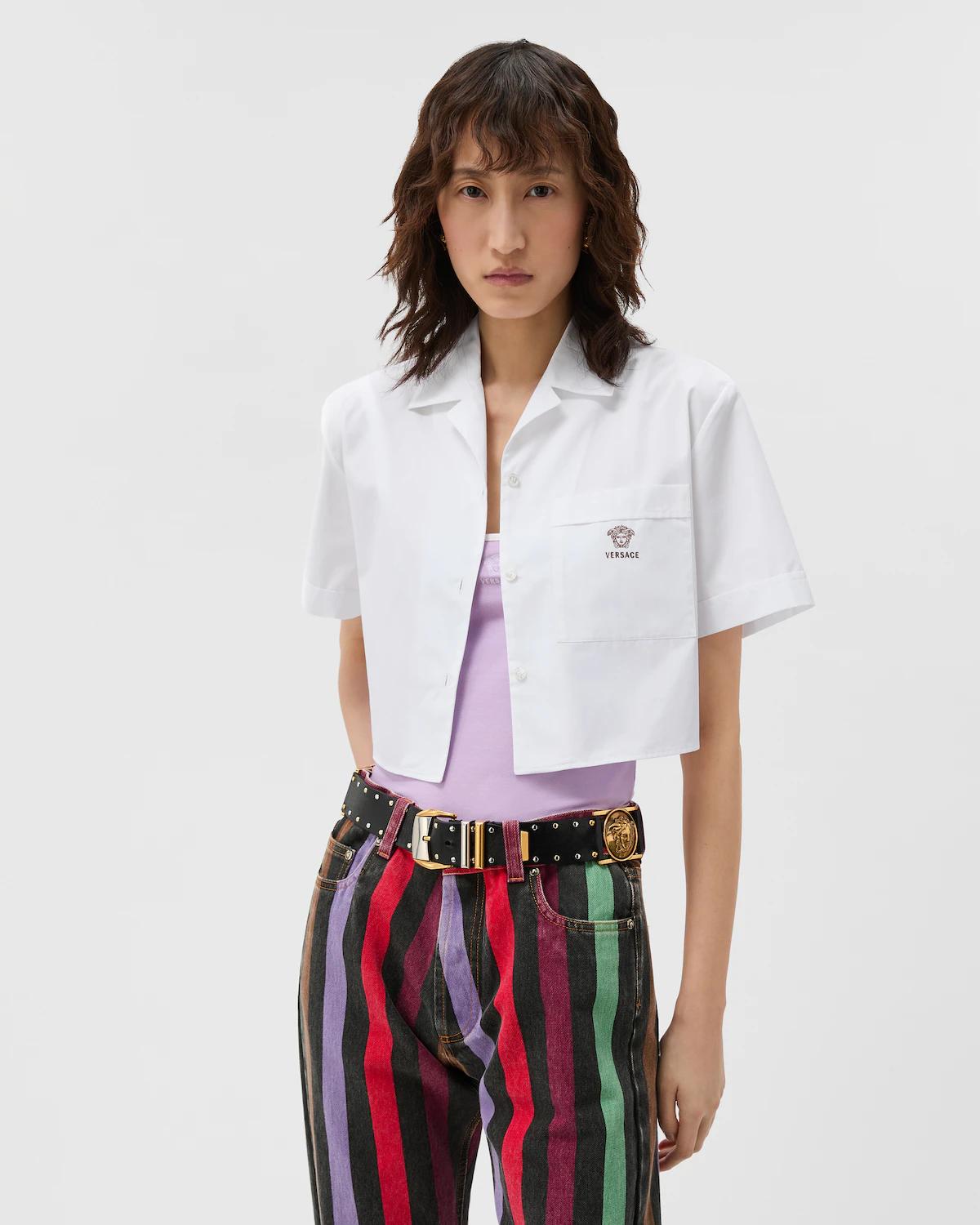 Cotton-Poplin Crop Shirt - Image 2