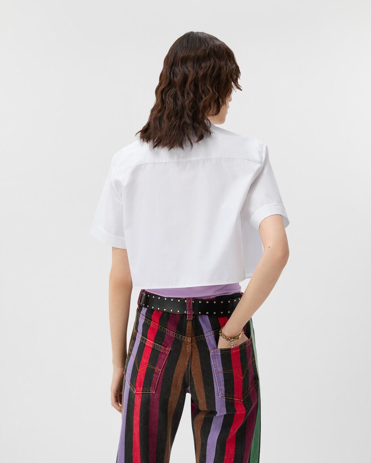 Cotton-Poplin Crop Shirt - Image 3