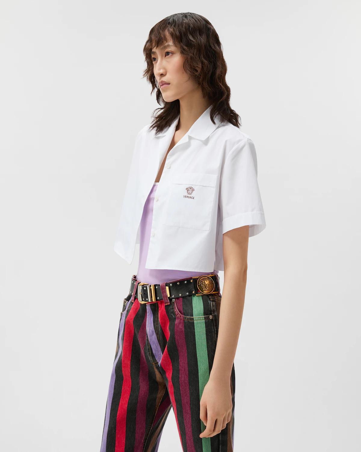 Cotton-Poplin Crop Shirt - Image 4