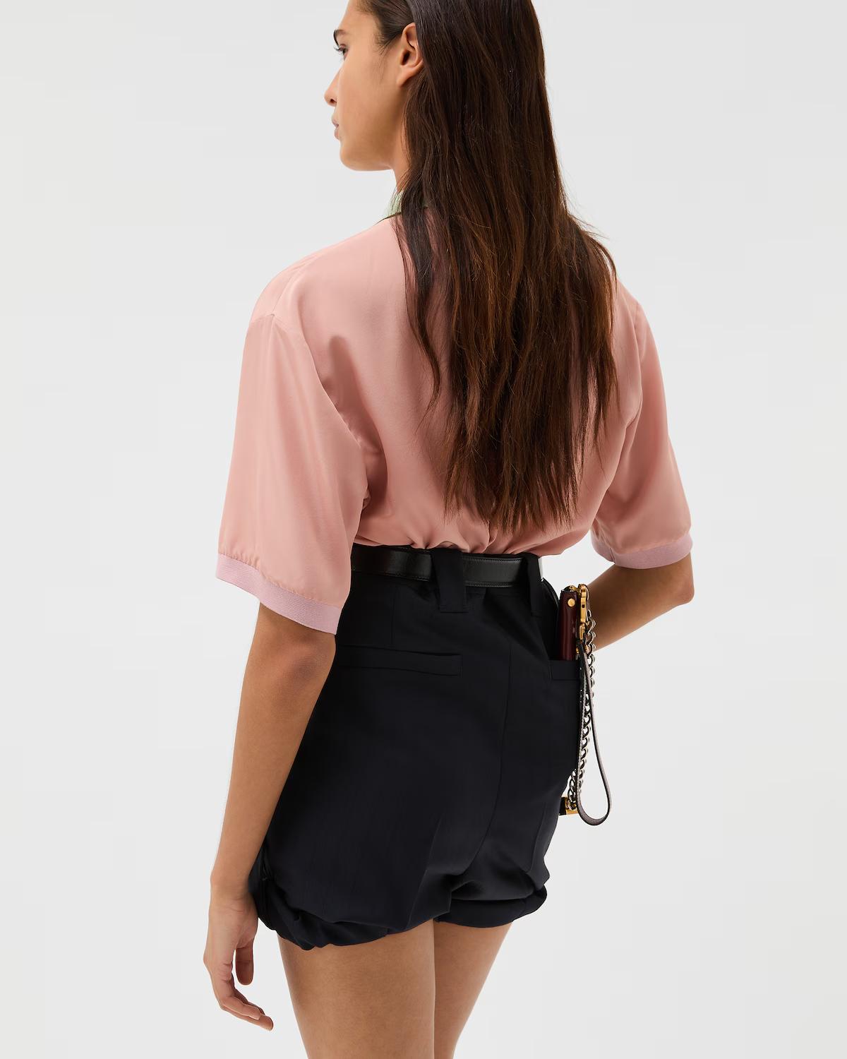 Silk-Poplin Crop Shirt - Image 3