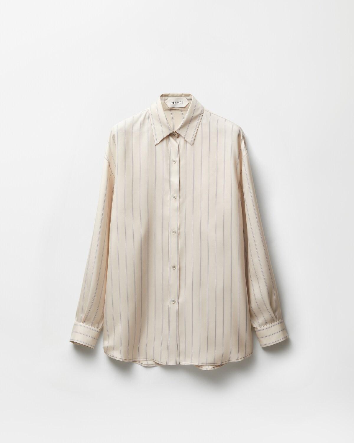 Striped Silk Twill Shirt