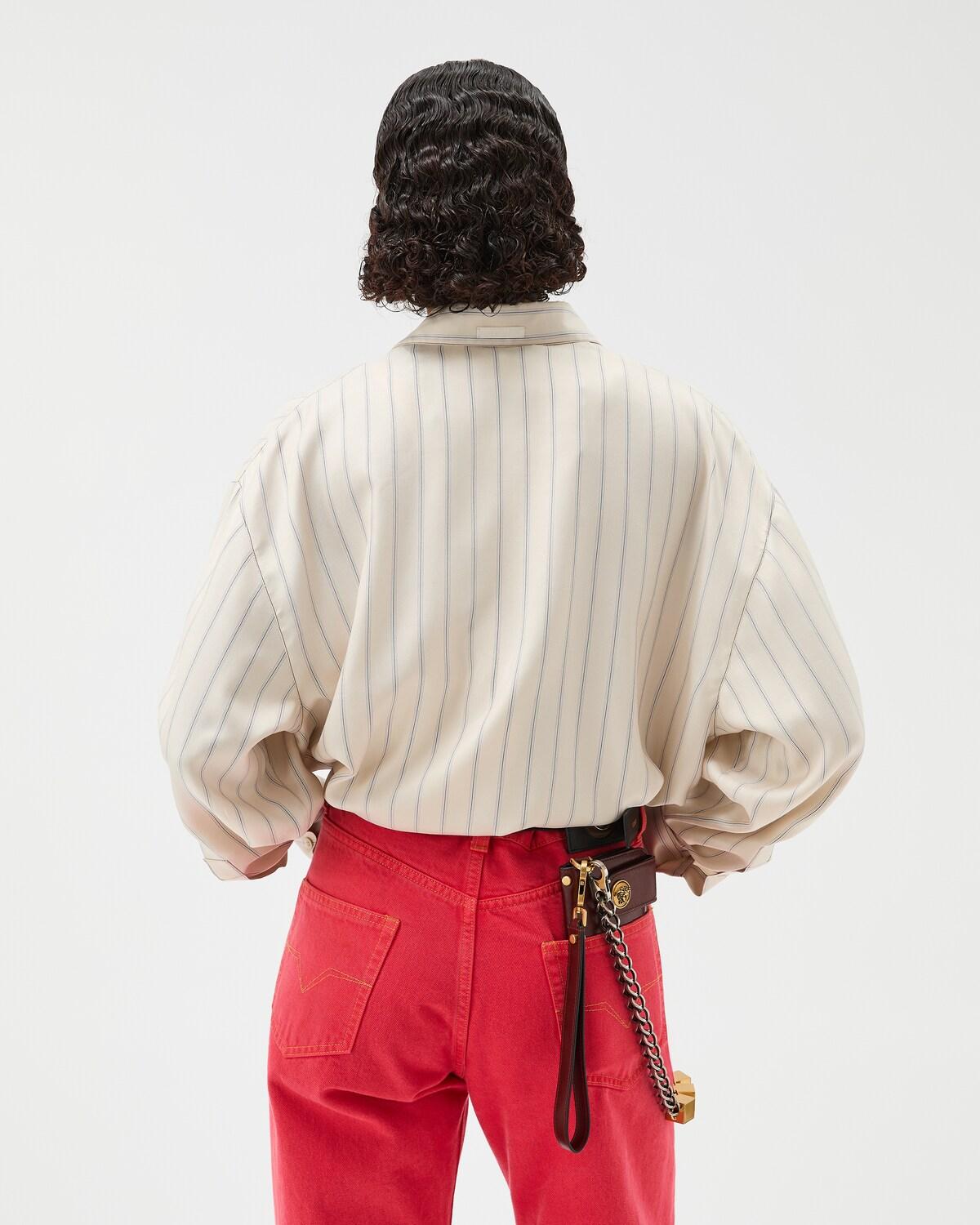 Striped Silk Twill Shirt - Image 3