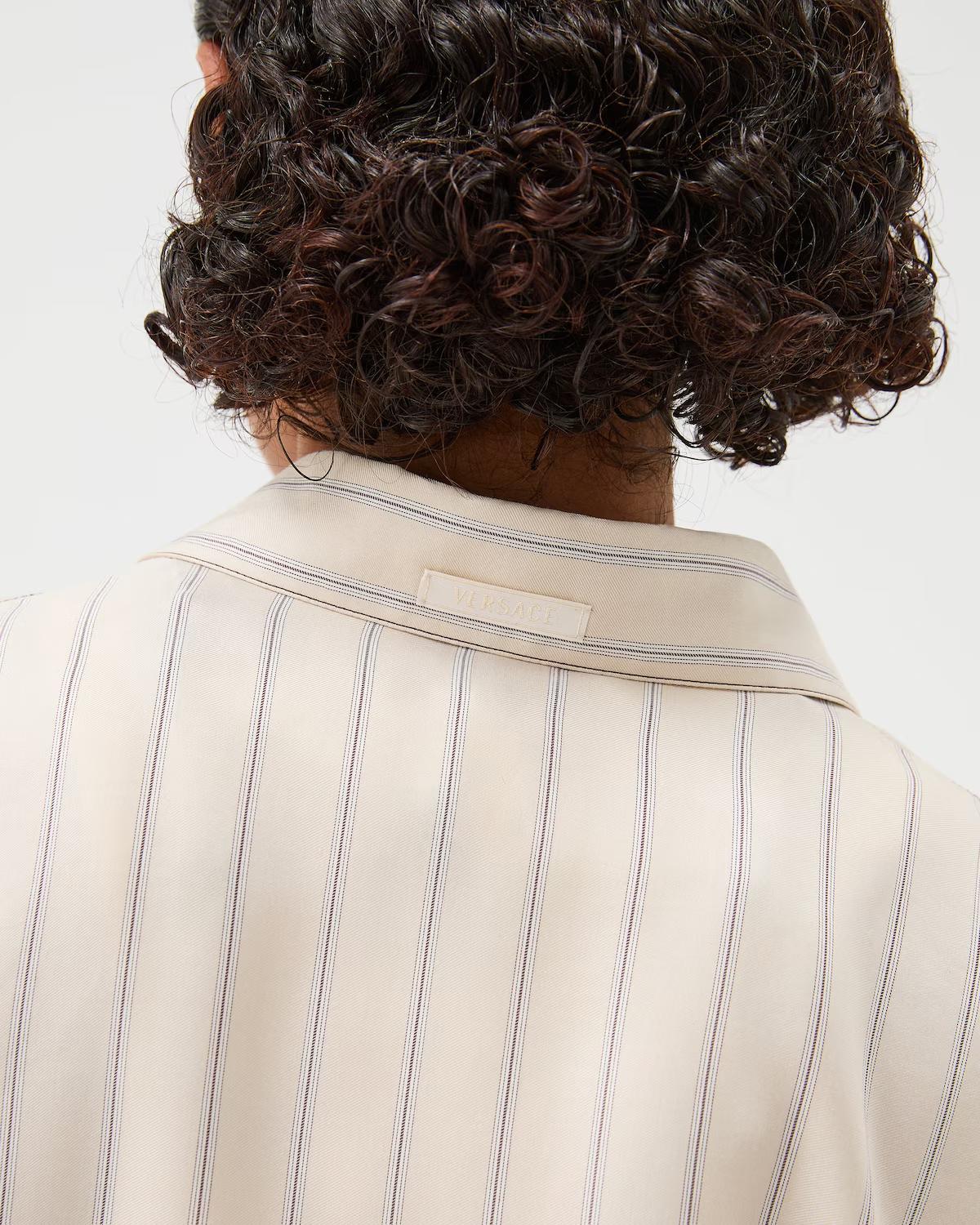 Striped Silk Twill Shirt - Image 4