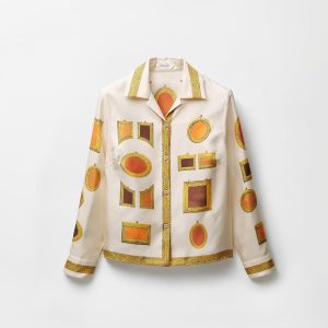 Printed Silk Twill Shirt