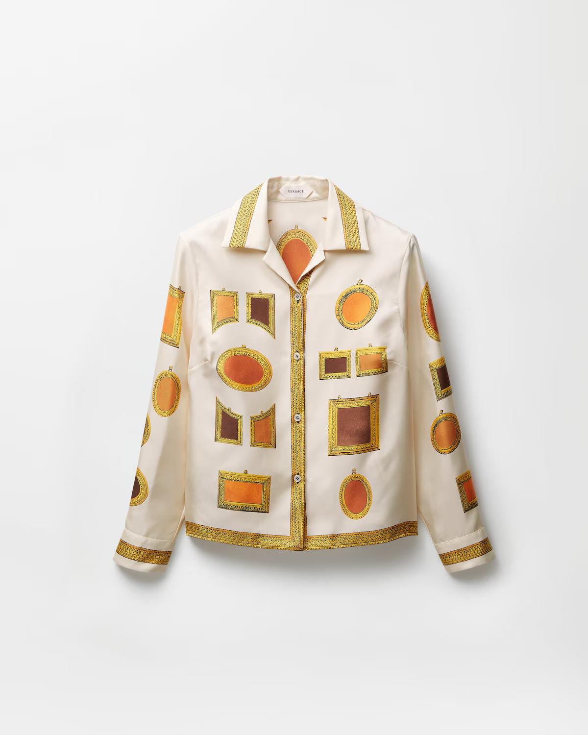 Printed Silk Twill Shirt