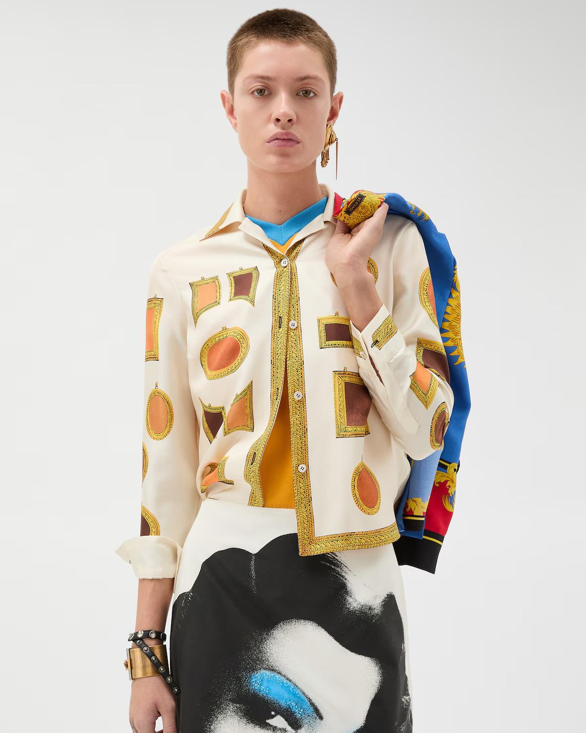 Printed Silk Twill Shirt - Image 2