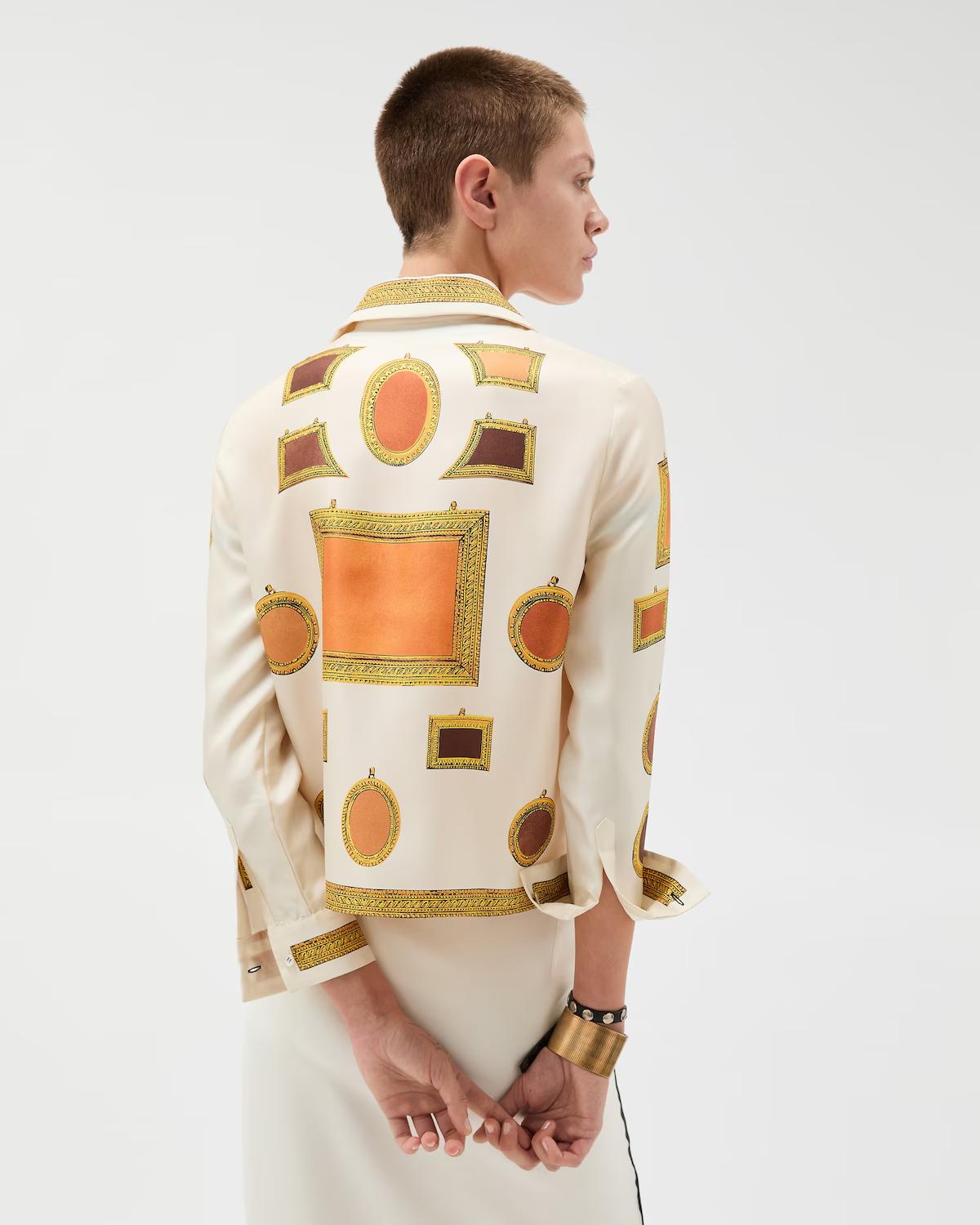 Printed Silk Twill Shirt - Image 3