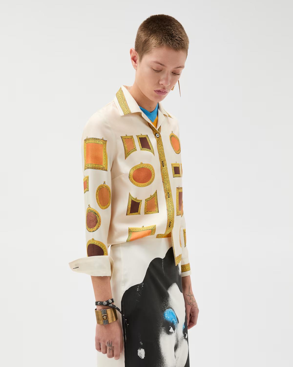 Printed Silk Twill Shirt - Image 4