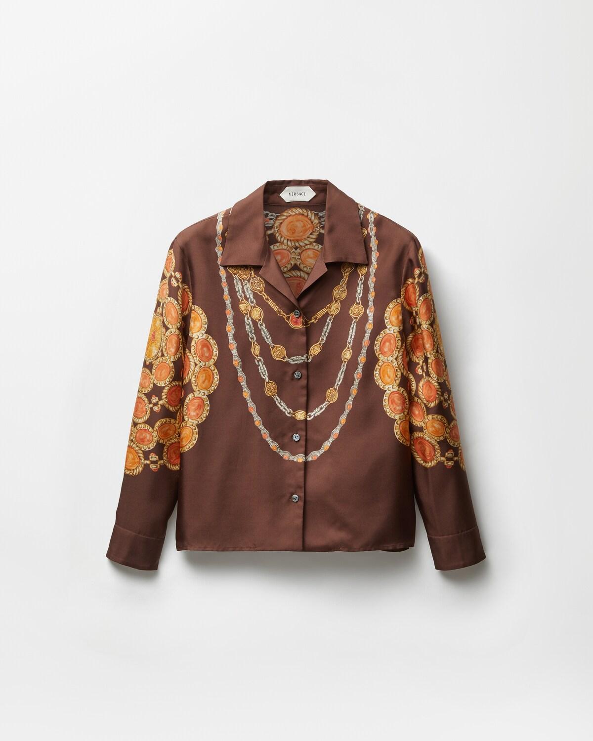 Printed Silk Twill Shirt