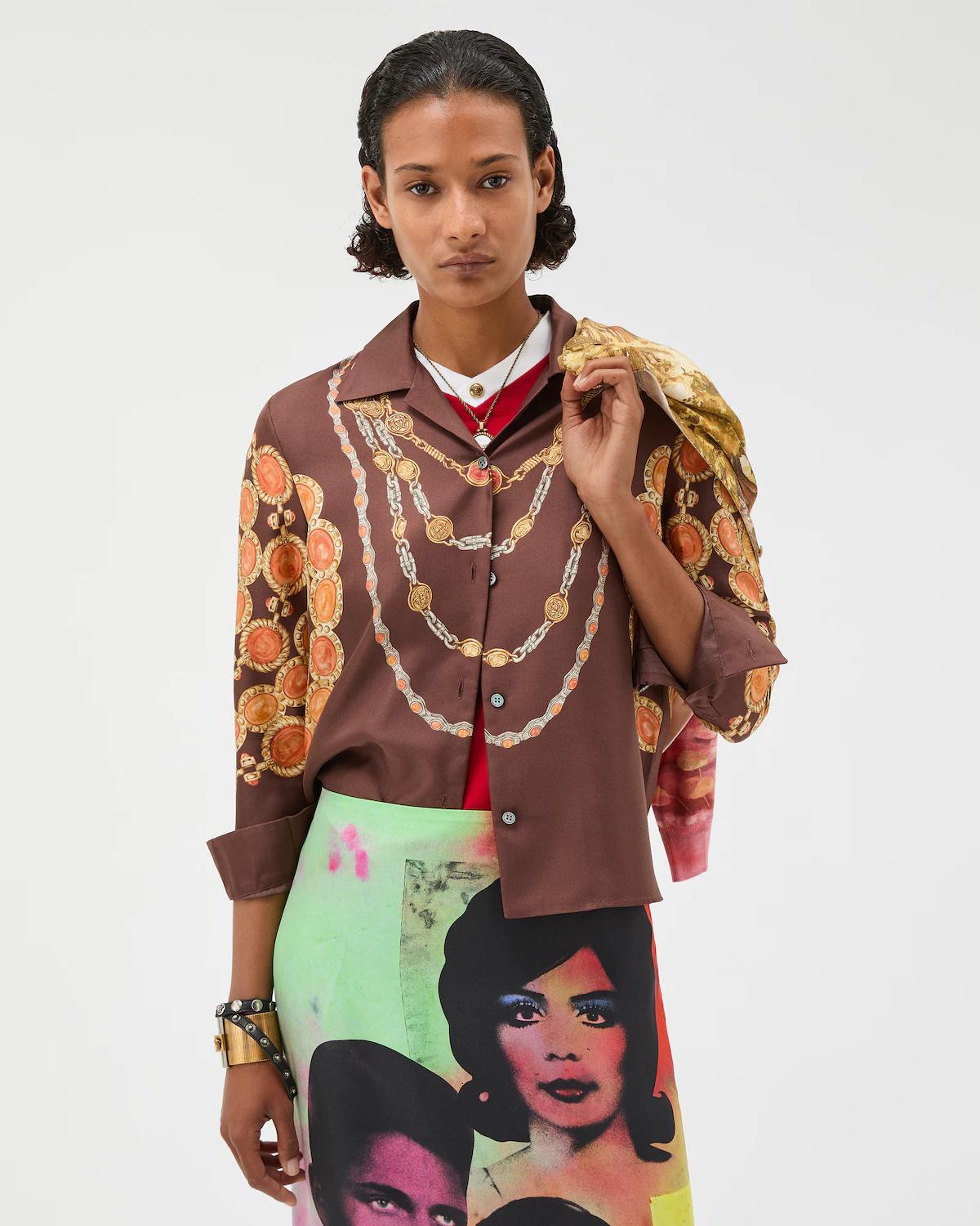 Printed Silk Twill Shirt - Image 2